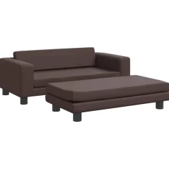 Articles Pour Animaux De Compagnie-vidaXL Lit pour chien avec extension 100x50x30 cm similicuir Marron