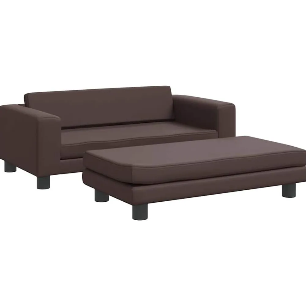 Articles Pour Animaux De Compagnie-vidaXL Lit pour chien avec extension 100x50x30 cm similicuir Marron