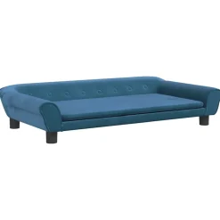 Articles Pour Animaux De Compagnie-vidaXL Lit pour chien 100x50x21 cm velours Bleu