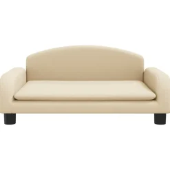 Articles Pour Animaux De Compagnie-vidaXL Lit pour chien crème 70x45x30 cm tissu Crème
