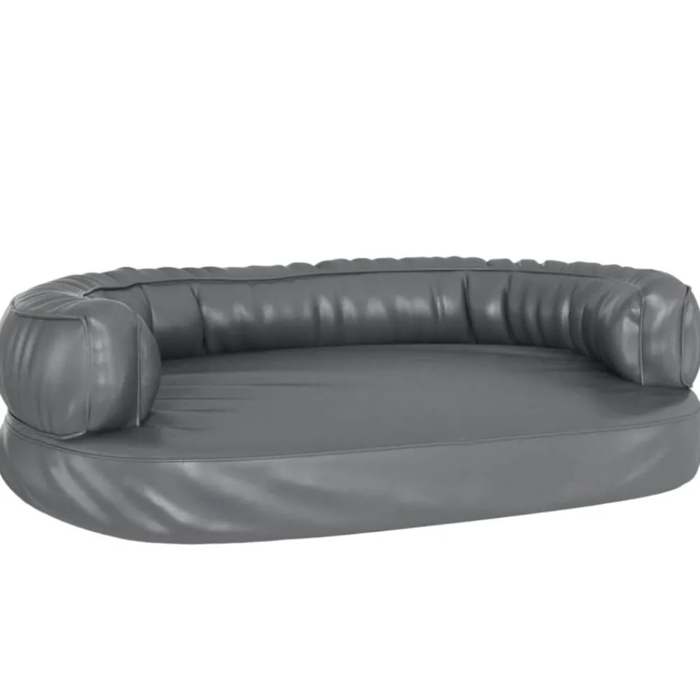 vidaXL Lit pour chien ergonomique Mousse 75x53 cm Similicuir