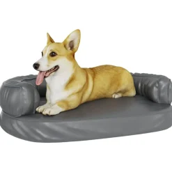 vidaXL Lit pour chien ergonomique Mousse 75x53 cm Similicuir