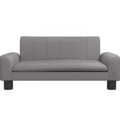 Articles Pour Animaux De Compagnie-vidaXL Lit pour chien 70x45x30 cm similicuir Gris