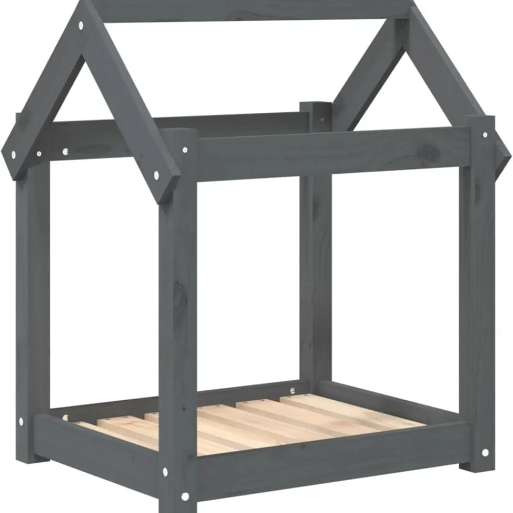 vidaXL Lit pour chien 61x50x70 cm Bois de pin solide