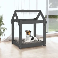 vidaXL Lit pour chien 61x50x70 cm Bois de pin solide