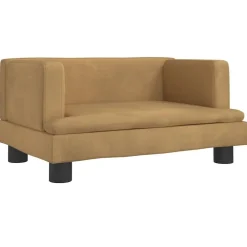 Articles Pour Animaux De Compagnie-vidaXL Lit pour chien 60x40x30 cm velours Marron