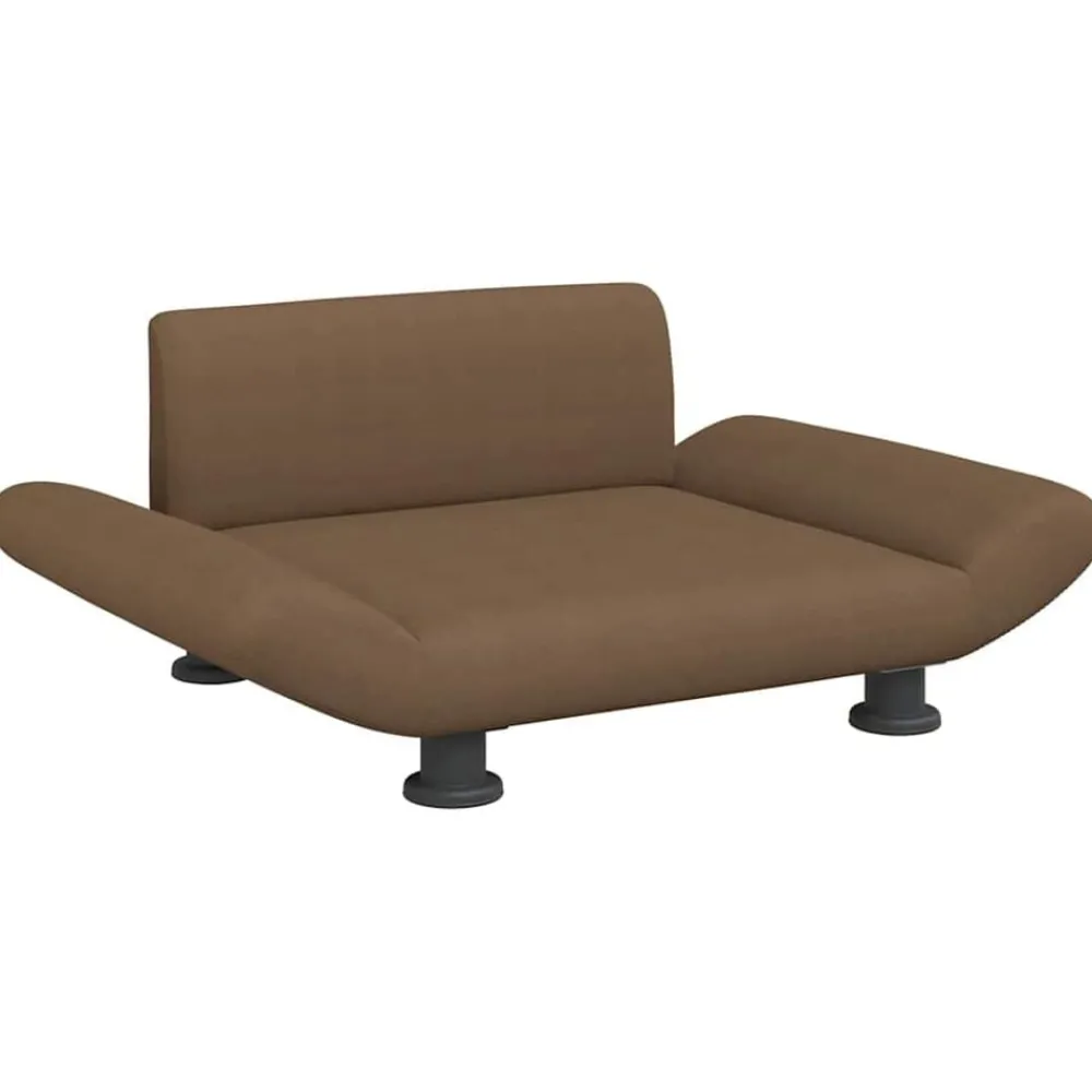 Articles Pour Animaux De Compagnie-vidaXL Lit pour chien 70x45x28 cm tissu Marron