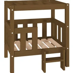 Articles Pour Animaux De Compagnie-vidaXL Lit pour chien 65,5x50,5x70 cm Bois de pin solide marron miel