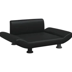 Articles Pour Animaux De Compagnie-vidaXL Lit pour chien 70x45x28 cm similicuir Noir
