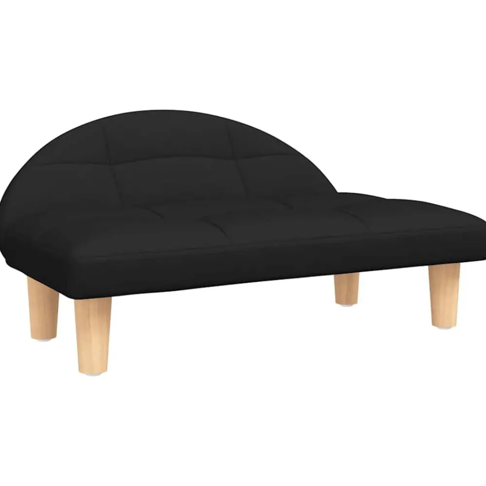 Articles Pour Animaux De Compagnie-vidaXL Lit pour chien 70x52x30 cm tissu Noir
