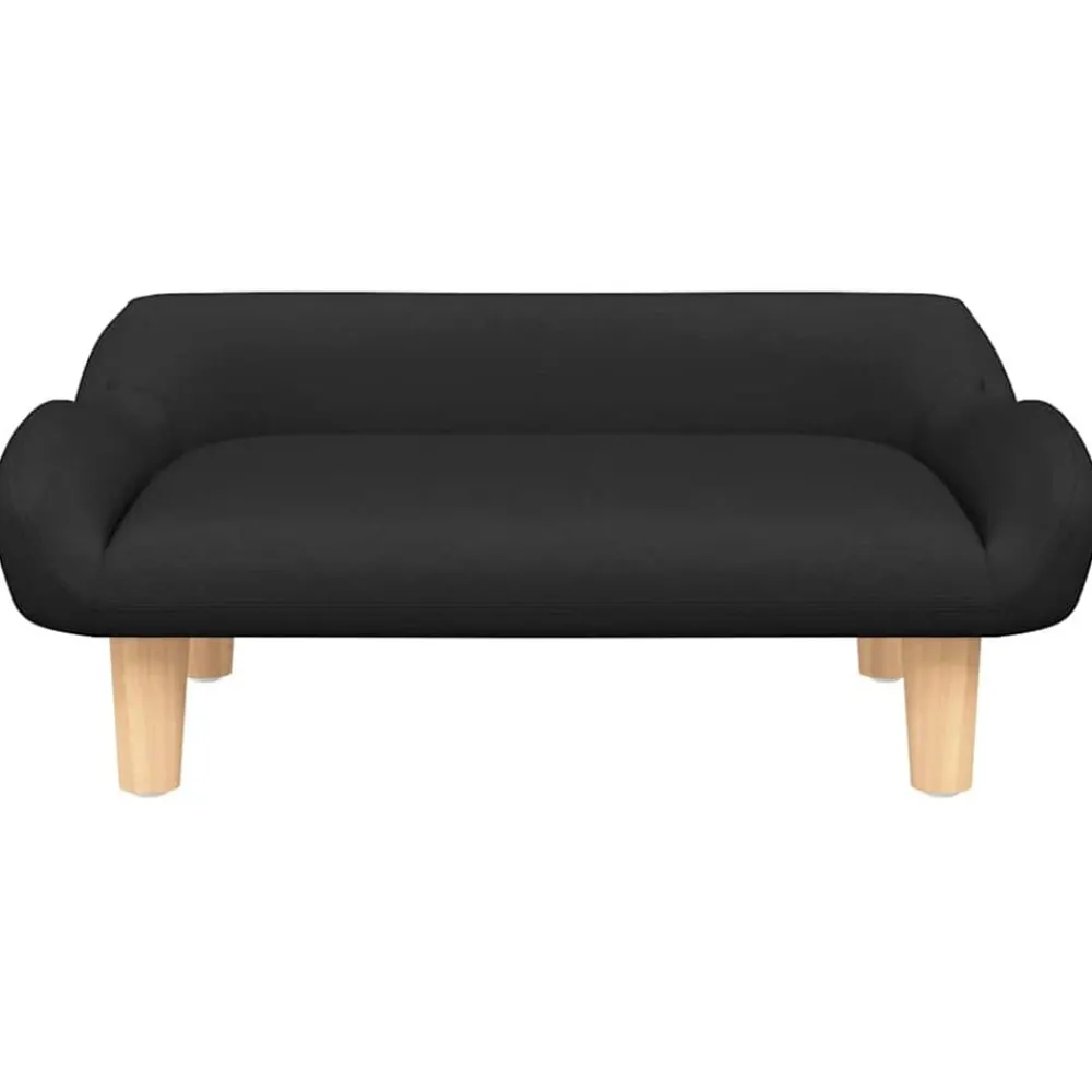 Articles Pour Animaux De Compagnie-vidaXL Lit pour chien 70x40x24 cm tissu Noir
