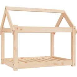 Articles Pour Animaux De Compagnie-vidaXL Lit pour chien 81x60x70 cm Bois de pin solide Naturel