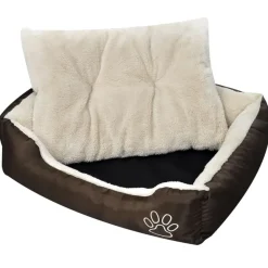 Articles Pour Animaux De Compagnie-vidaXL Lit pour chiens Marron et beige XXL