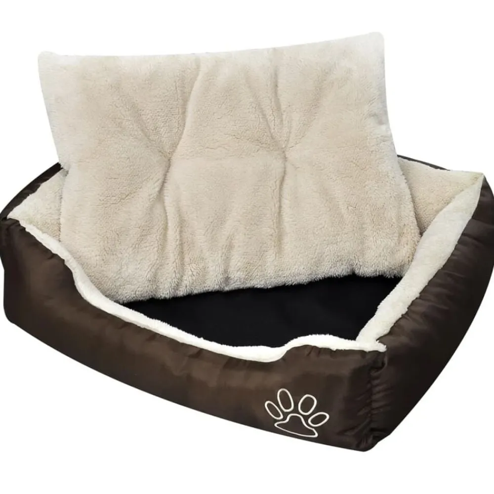 Articles Pour Animaux De Compagnie-vidaXL Lit pour chiens Marron et beige XXL