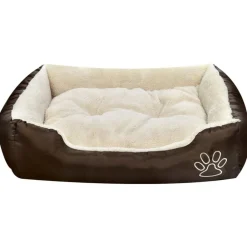 Articles Pour Animaux De Compagnie-vidaXL Lit pour chiens Marron et beige XXL