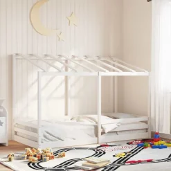 Lits & Accessoires-vidaXL Lit pour enfants sans matelas 100x200 cm bois pin massif Blanc