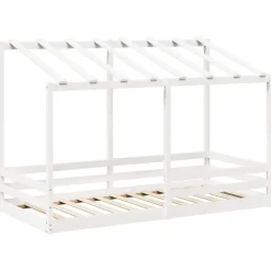 Lits & Accessoires-vidaXL Lit pour enfants sans matelas 100x200 cm bois pin massif Blanc