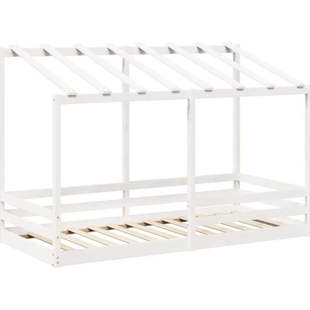 Lits & Accessoires-vidaXL Lit pour enfants sans matelas 100x200 cm bois pin massif Blanc