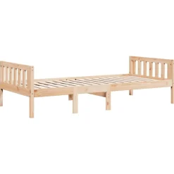 Lits & Accessoires-vidaXL Lit pour enfants sans matelas 80x200 cm bois de pin massif Naturel