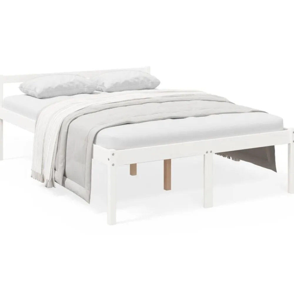 vidaXL Lit pour personne âgée sans matelas 140x190 cm bois pin massif