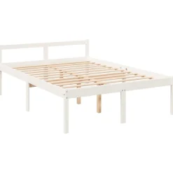vidaXL Lit pour personne âgée sans matelas 140x190 cm bois pin massif