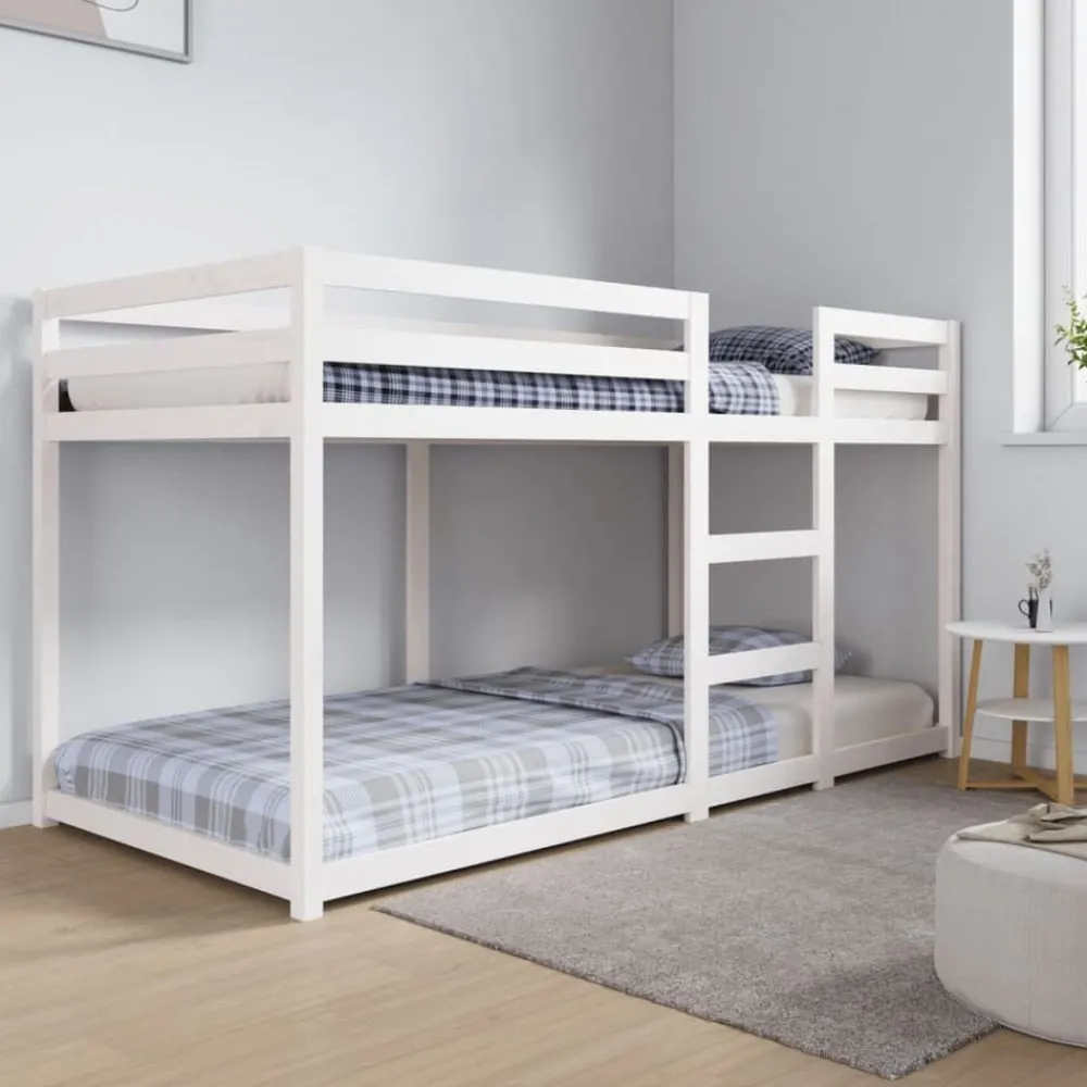 vidaXL Lit superposé sans matelas 90x200 cm bois de pin massif