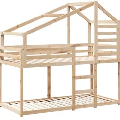 vidaXL Lit superposé sans matelas 80x200 cm bois de pin massif