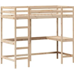 Lits & Accessoires-vidaXL Lit superposé sans matelas 100x200 cm bois massif de pin Naturel