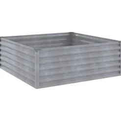 Pelouses & Jardins-vidaXL Lit surélevé de jardin 100x100x36 cm acier corten
