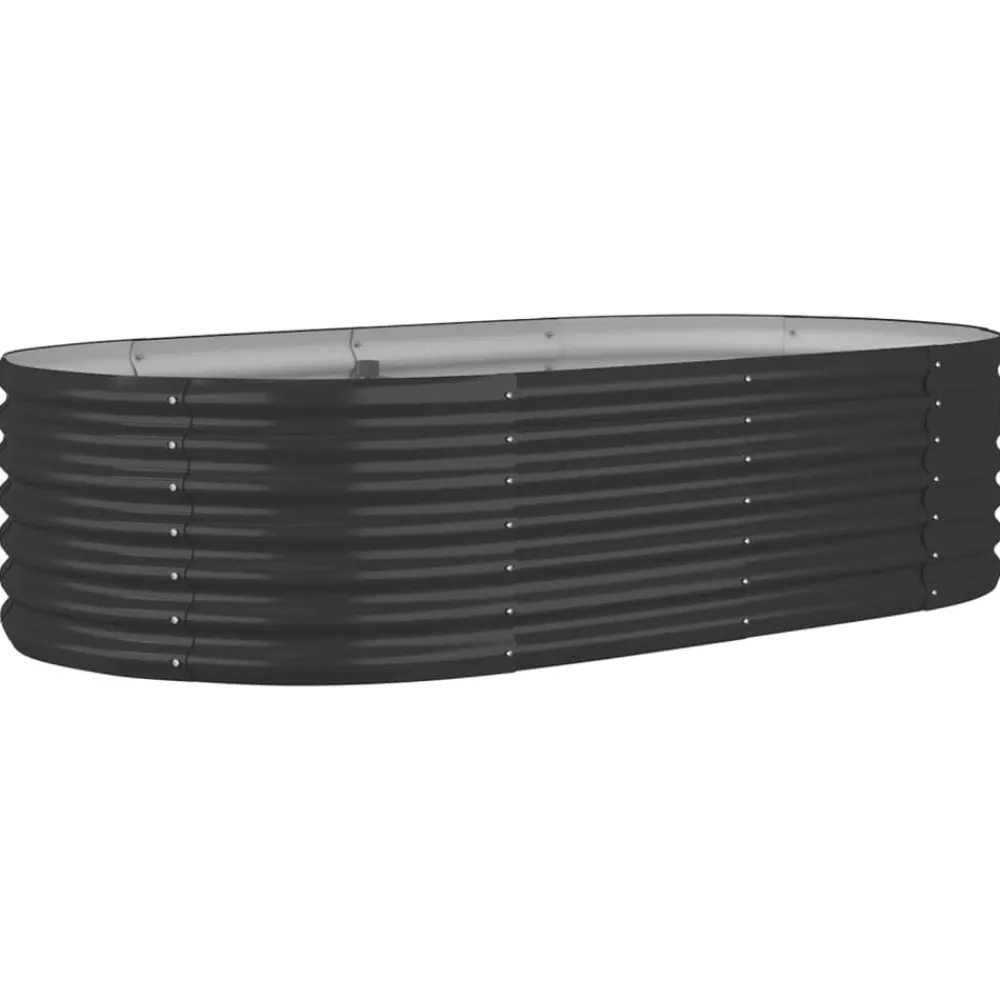 vidaXL Lit surélevé de jardin Acier galvanisé