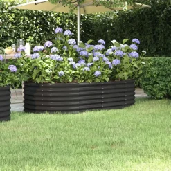vidaXL Lit surélevé de jardin Acier galvanisé