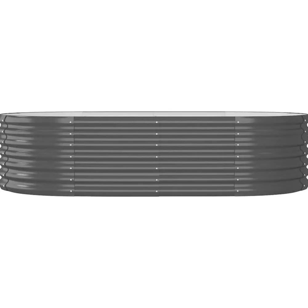 vidaXL Lit surélevé de jardin Acier galvanisé