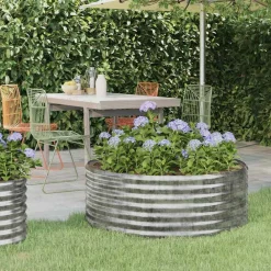 vidaXL Lit surélevé de jardin Acier galvanisé é