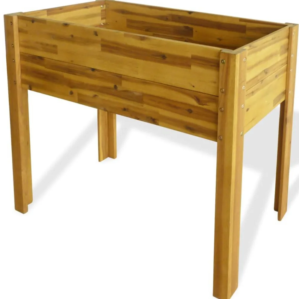 vidaXL Lit surélevé de jardin Bois massif d'acacia