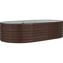 vidaXL Lit surélevé de jardin Acier galvanisé
