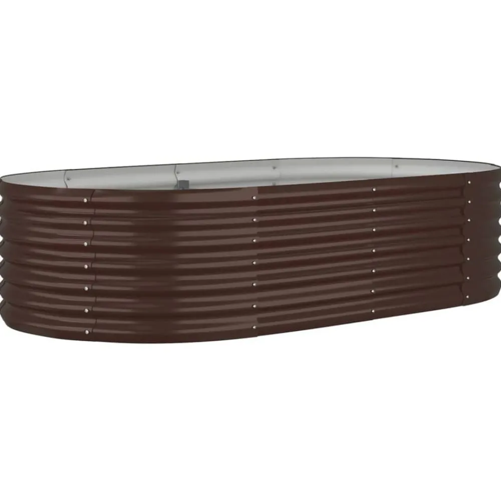 vidaXL Lit surélevé de jardin Acier galvanisé
