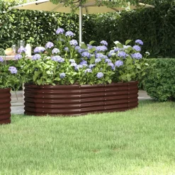 vidaXL Lit surélevé de jardin Acier galvanisé