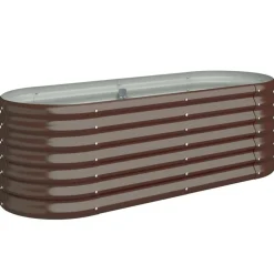 vidaXL Lit surélevé de jardin Acier galvanisé
