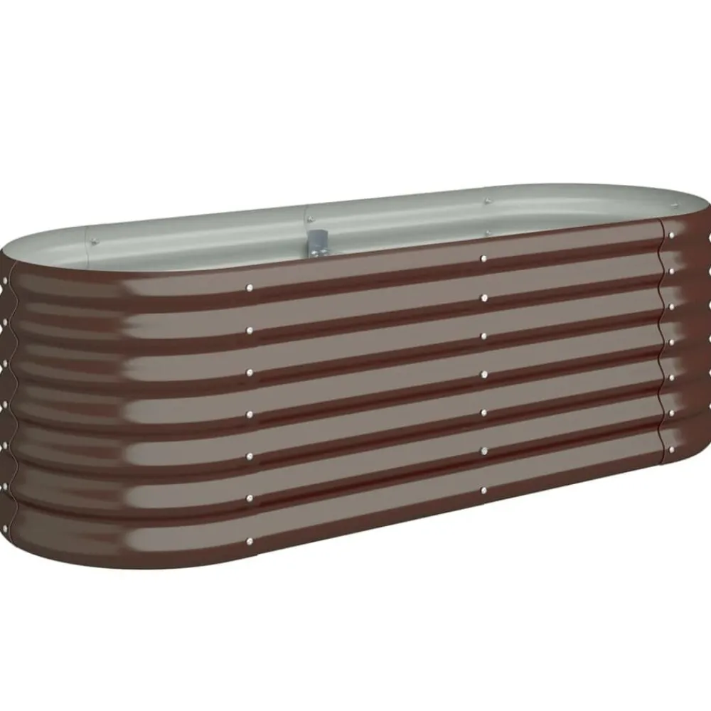 vidaXL Lit surélevé de jardin Acier galvanisé