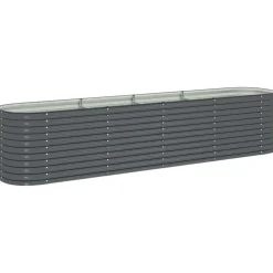 vidaXL Lit surélevé de jardin 400x80x81 cm Acier galvanisé