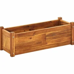 Pelouses & Jardins-vidaXL Lit surélevé de jardin Bois d'acacia 76x27,6x25 cm