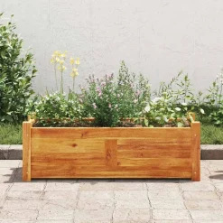 Pelouses & Jardins-vidaXL Lit surélevé de jardin Bois d'acacia 76x27,6x25 cm