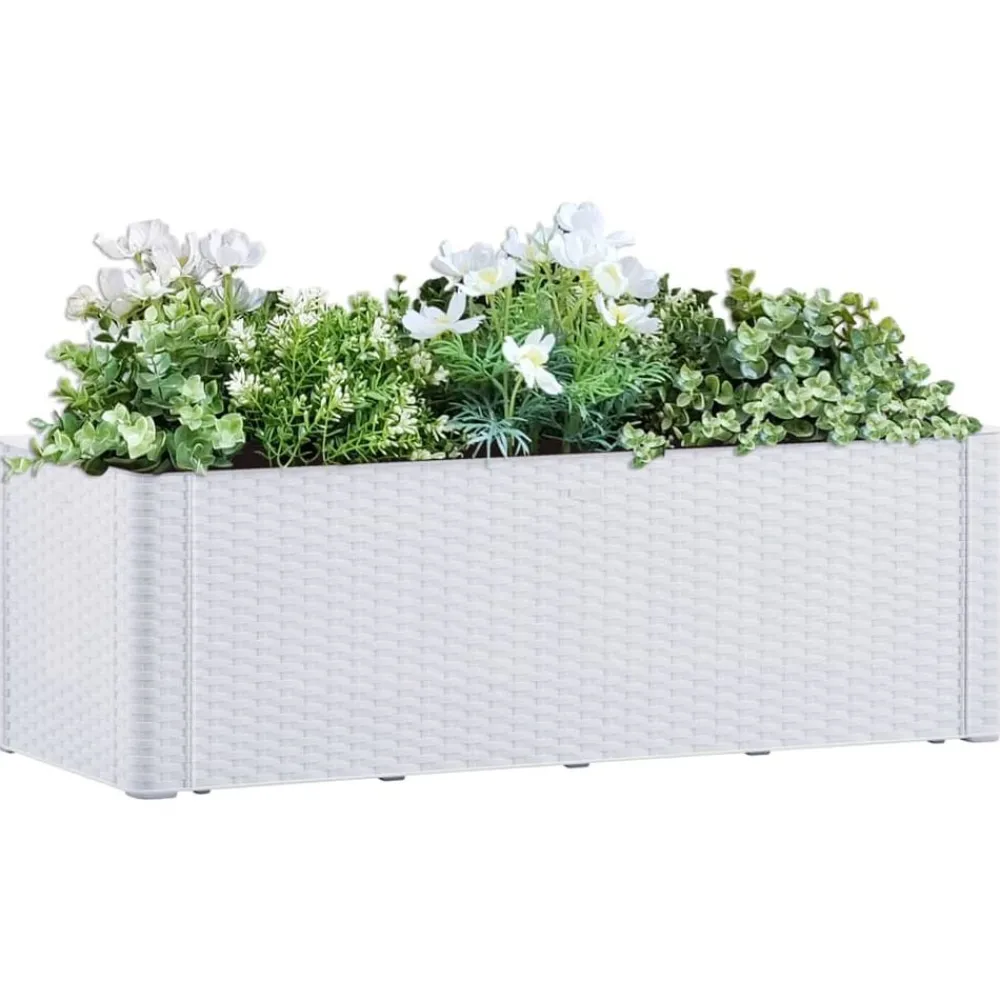 vidaXL Lit surélevé de jardin et système d'arrosage 100x43x33 cm