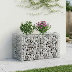 Clôtures & Barrières-vidaXL Lit surélevé gabion Argenté 50 x 100 x 60 cm Acier galvanisé