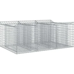 vidaXL Lit surélevé gabion Argenté 150 x 100 x 60 cm Acier galvanisé