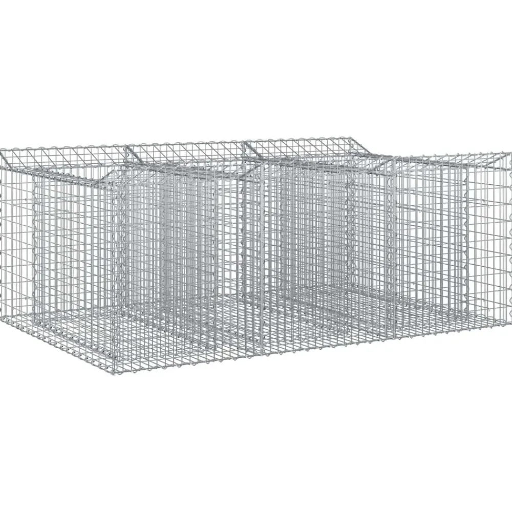 vidaXL Lit surélevé gabion Argenté 150 x 100 x 60 cm Acier galvanisé