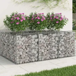 vidaXL Lit surélevé gabion Argenté 150 x 100 x 60 cm Acier galvanisé