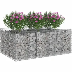 vidaXL Lit surélevé gabion Argenté 150 x 100 x 60 cm Acier galvanisé