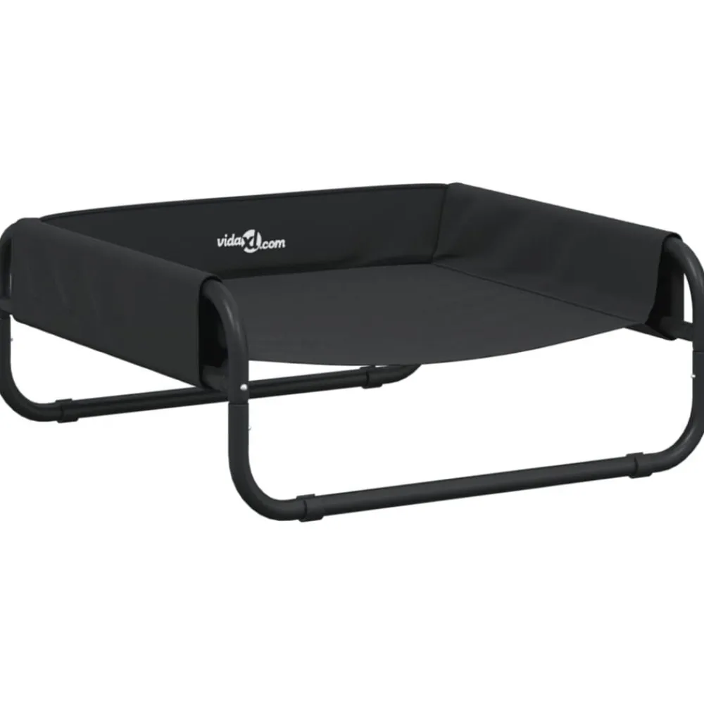 vidaXL Lit surélevé pour chien anthracite tissu Oxford et acier