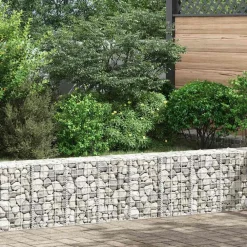 Pelouses & Jardins-vidaXL Lits surélevés en gabion 3 pcs 30x30x50 cm Fer